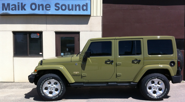 2013 Jeep Wrangler with professional window tint in North Bay